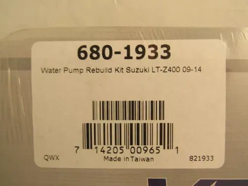 Suzuki LTZ 400 2009-2014 Genuine Vertex 821933 Water Pump Rebuild Kit NOS