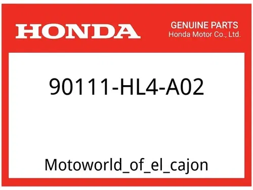 GENUINE OEM HONDA BOLT, SPECIAL (6X35)  90111-HL4-A02