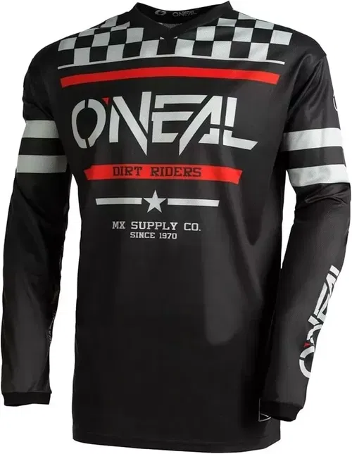BRAND NEW NOS BOYS V NECK SQUADRON JERSEY , BLACK/GRAY YOUTH SMALL E003-412