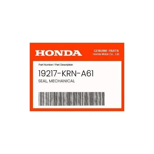 GENUINE OEM HONDA AUTHENTIC MECHANICAL SEAL/ 19217-KRN-A61