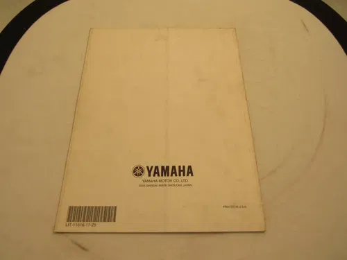 2004 YAMAHA KODIAK 450 OEM SUPPLEMENTARY SERVICE MANUAL/ PART# LIT-11616-17-25