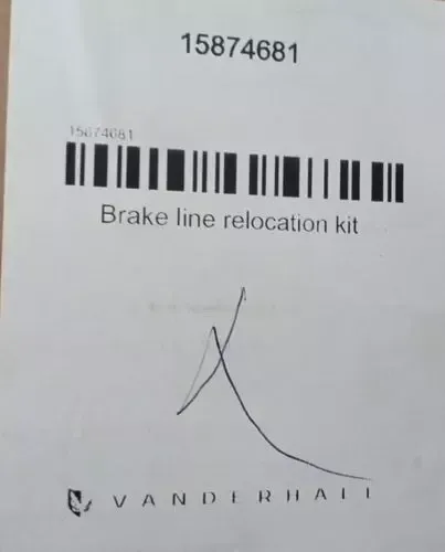 VANDERHALL 15874681 BRAKE LINE RELOCATION KIT