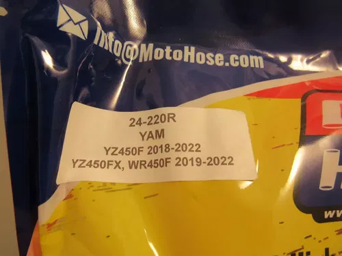 Genuine Moto Hose 24-220R Kit Red Yamaha Yz450F 2018-2022 /Yz450FX Wr450f 19-22