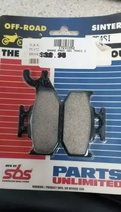 PARTS UNLIMITED - 1721-0352 - SINTER BRAKE PADS SBS 754SI