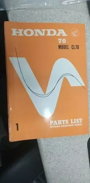 1970 HONDA 70 MODEL CL70 PARTS LIST MANUAL