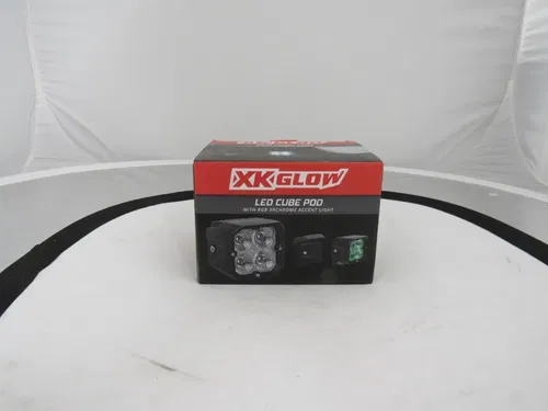 XK GLOW 20W ROUND RGB POD LIGHTS FOG BEAM PART#XK065003-FO