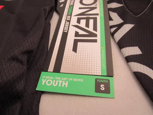 Oneal 2024 Youth Element Small Squadron Motocross Offroad Jersey - Black/Grey S
