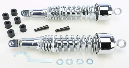 EMGO CLASSIC SHOCKS CLEVIS MOUNT CHROME 365 MM PART# 17-05544  WPS 60-1662C