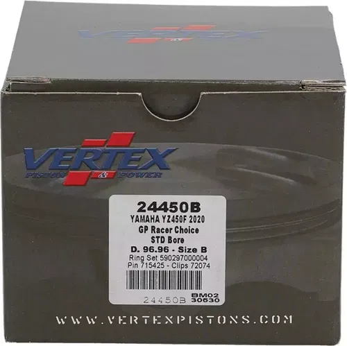 Vertex GP Racer's Piston Kit 24450B Yamaha Yz450F 2020 96.96 Std Bore (B) Size