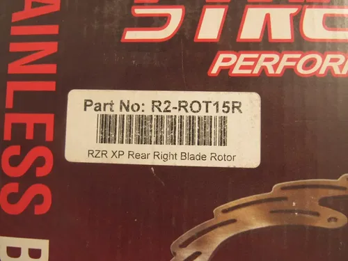 Streamline Rear Right Brake Blade Rotor Polaris RZR XP Brand New NOS R2-ROT15R