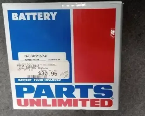 PARTS UNLIMITED 12N5-3B CONVENTIONAL 6VOLT BATTERY 12N5-3B