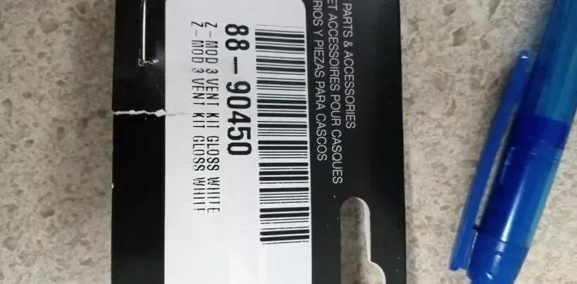 ZOX - 88-90450 - Z-MOD 3 VENT KIT GLOSS WHITE