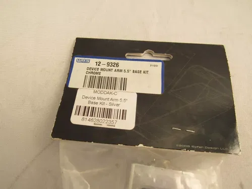 Axia Alloys Device Mount Arm 5.5" Base Kit Chrome MODDAK-C Silver NOS Brand New