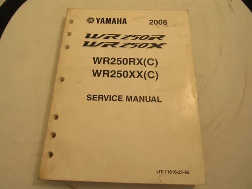 2008 WR250R/WR250X OWNERS SERVICE MANUAL/ PART# LIT-11616-21-66