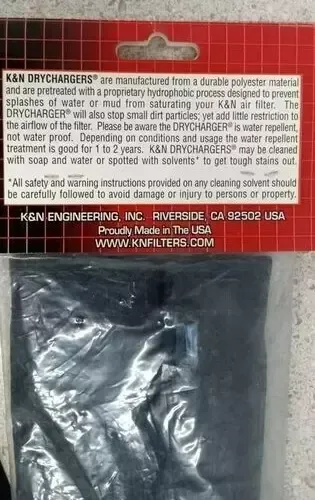 K&N SU-4002-TDK SUZUKI/KAWASAKI AIR FILTER WRAP