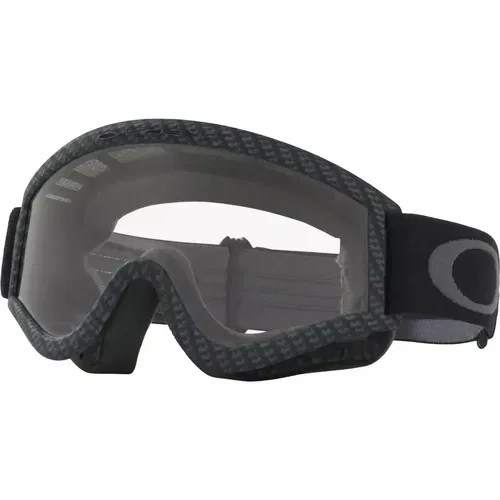 OAKLEY L-FRAME MX GOGGLE TRUE CARBON FIBER W/ CLEAR LENS AND BLACK STRAP OTG