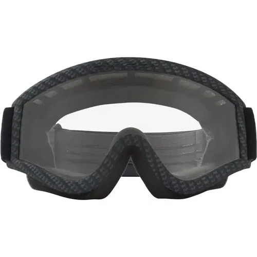 OAKLEY L-FRAME MX GOGGLE TRUE CARBON FIBER W/ CLEAR LENS AND BLACK STRAP OTG