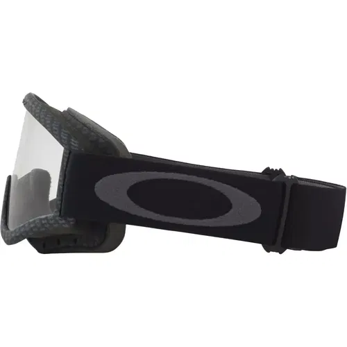 OAKLEY L-FRAME MX GOGGLE TRUE CARBON FIBER W/ CLEAR LENS AND BLACK STRAP OTG