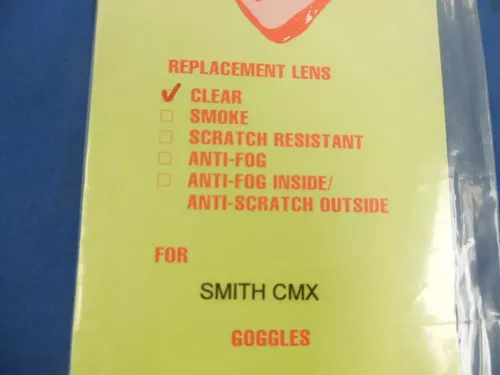 BIN1:D 06-128 SMITH CMX REPLACEMENT LENS CLEAR NEW