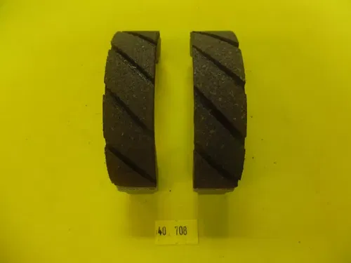 40-708 Emgo KAWASAKI/SUZUKI DIRT BIKE REAR BRAKE SHOES  715 NEW GROOVED