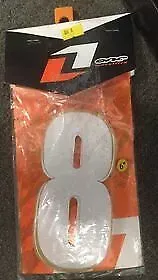 ONE INDUSTRIES NU6-8-WH 6" WHITE NUMBER 8 3 PACK