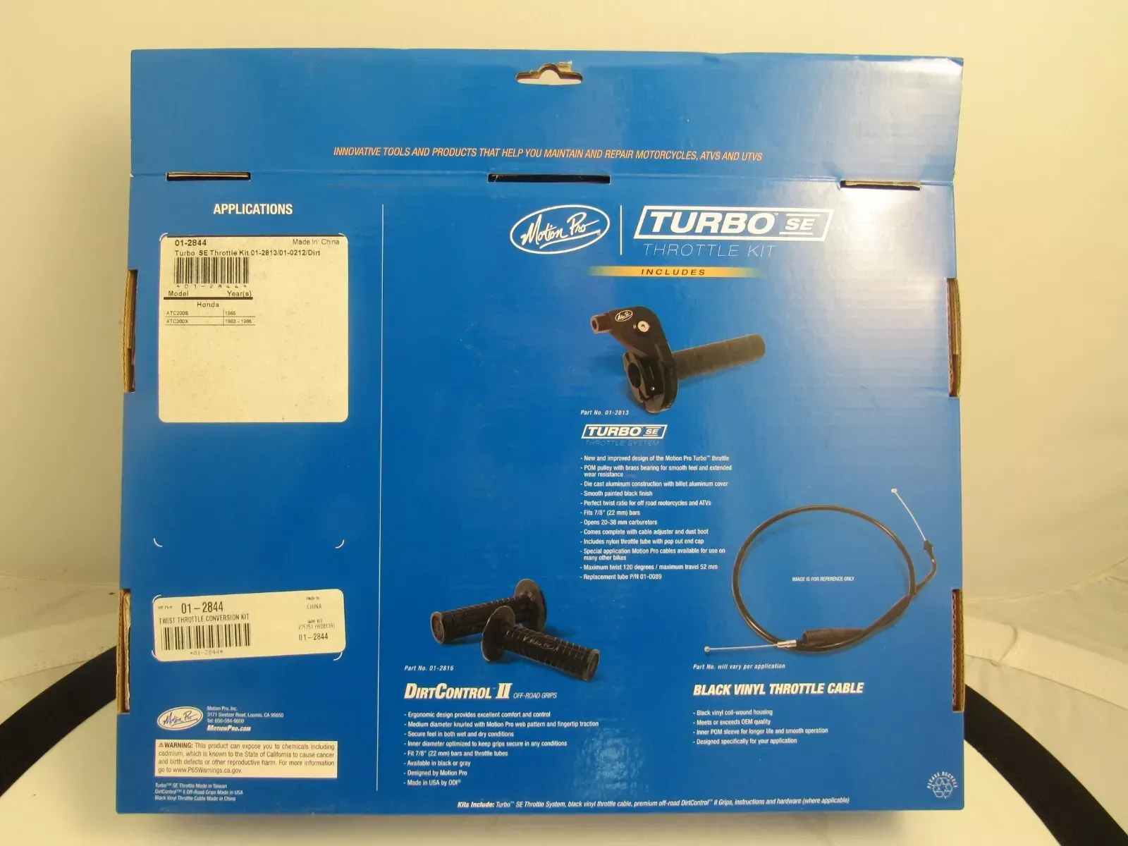 Genuine Motion Pro Turbo SE Twist Throttle Conversion Kit Honda ATC200S/X 1985