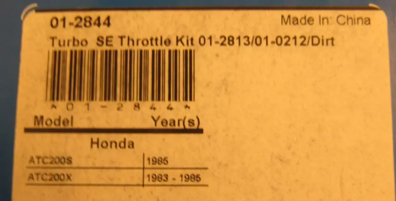 Genuine Motion Pro Turbo SE Twist Throttle Conversion Kit Honda ATC200S/X 1985