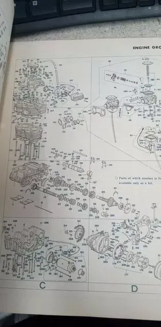 VINTAGE 1973 HONDA DREAM CB360 CB360G PARTS LIST