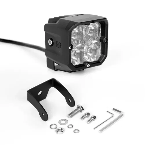 XK GLOW XK065001-FO-KIT 20W RGB POD LIGHTS FOG BEAM SAE-J583 Comp. IP67 NOS