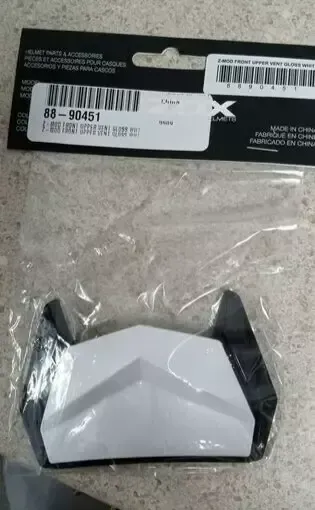 ZOX Z-MOD FRONT UPPER VENT GLOSS WHITE