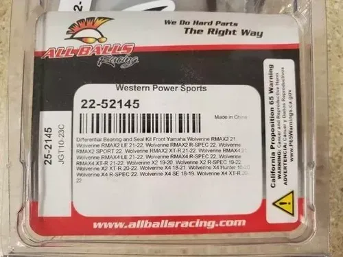 ALL BALLS BRAND NEW DIFFERENTIAL BEARING AND SEAL KIT FRONT 25-2145