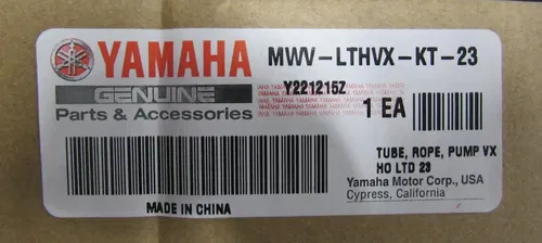 GENUINE OEM YAMAHA TUBE, ROPE, PUMP KIT/ PART# MWV-LTHVX-KT-23