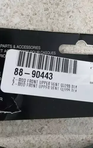 ZOX - 88-90443 - Z-MOD FRONT UPPER VENT GLOSS BLACK