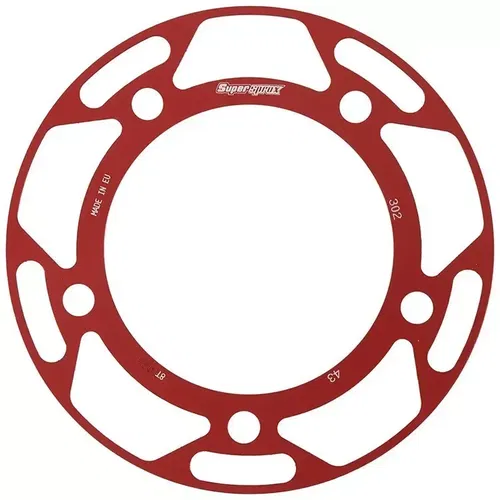 Supersprox Rear Edge Sprocket Color Disk Alu 43T-530 Red Honda RACD-302-43-RED