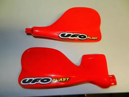 NOS UFO Plast Red Hand Guards Fits CR Applications: HO03605-067 Made In Italy