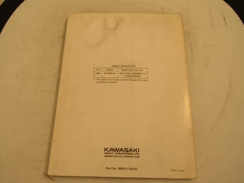 1993 KAWASAKI KLF400 BAYOU 4X4 ATV SERVICE MANUAL/ PART# 99924-1154-01