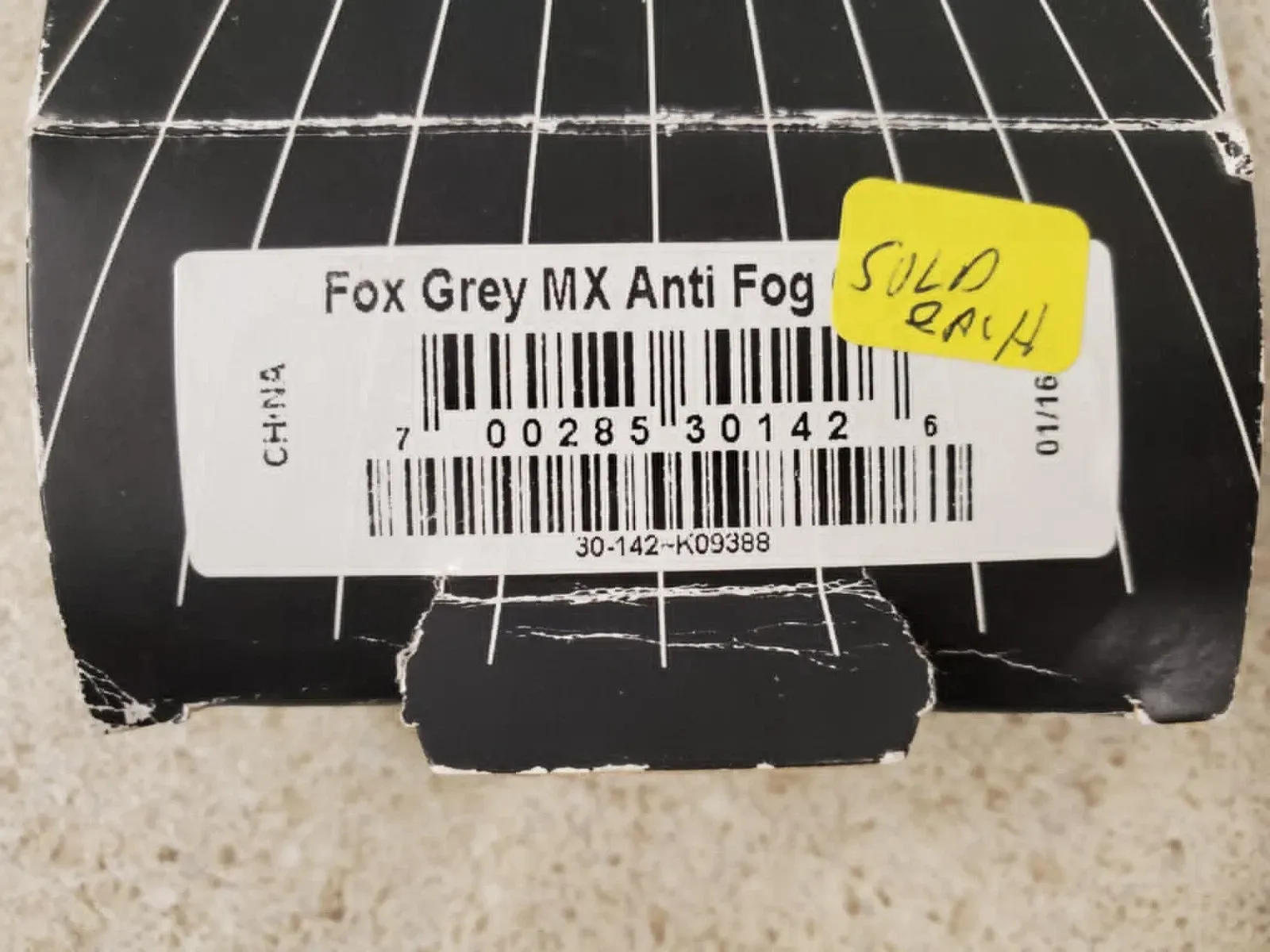 BRAND NEW FOX GREY MX ANTI FOG 30-142 K09388 REPLACEMENT LENS GRAY SOLD EACH NOS