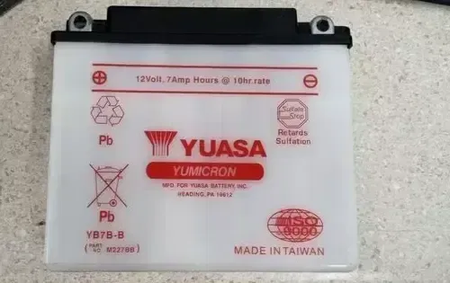 YUASA YB7B-B YUMICRON CONVENTIONAL DRY BATTERY, YUAM227BB
