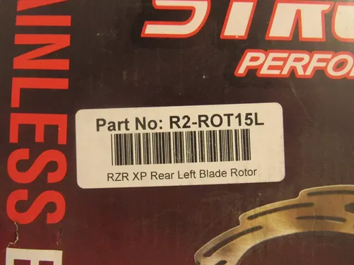 Streamline Rear Left Brake Blade Rotor Polaris RZR XP Brand New NOS R2-ROT15L