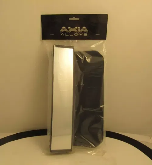 Axia Alloys 12" Wide Panoramic Rear View Mirror Folding Sun Visor Black 12-9315