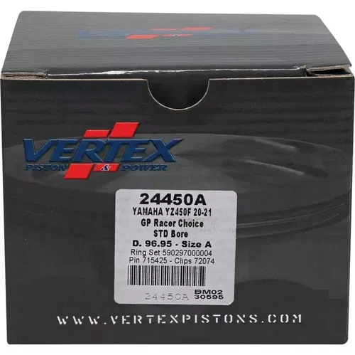 Vertex GP Racer Choice Piston Kit 24450A Yamaha WR450F 21-22/Yz450F 20-22 96.95