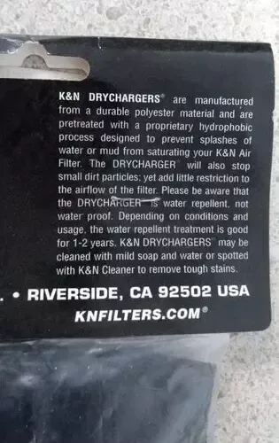 K&N YA-4504PK DRYCHARGER AIR FILTER WRAP