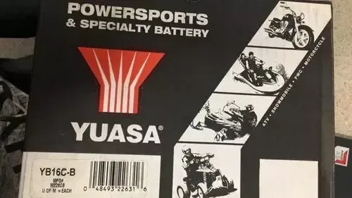YUASA YUMICRON - YB16C-B - YUAM226CB CONVENTIONAL 12-VOLT DRY BATTERY