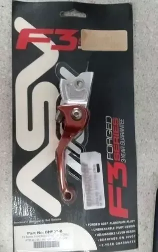 ASV BHF37-O KTM FORGED F3 SERIES FRONT BRAKE LEVER, ORANGE