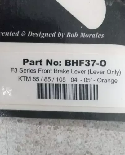 ASV BHF37-O KTM FORGED F3 SERIES FRONT BRAKE LEVER, ORANGE