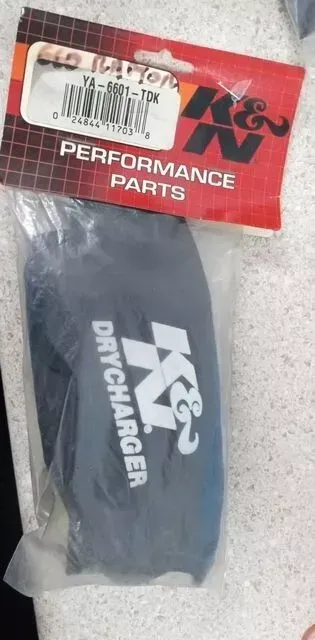 K&N YA-6601-TDK BLACK DRYCHARGER FILTER WRAP