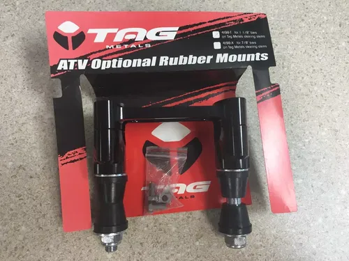 BOX16B 4198-T TAG METALS 1-1/8" ATV OPTIONAL RUBBER MOUNTS NOS NEVER INSTALLED