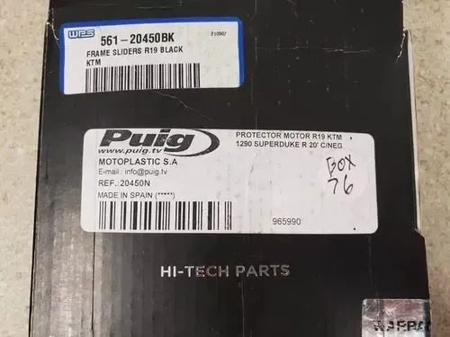 BRAND NEW PUIG R19 FRAME SLIDERS BLACK KTM REF: 20450N