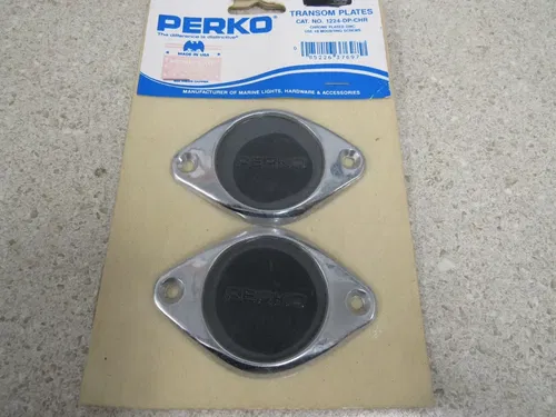 PERKO OUTBOARD TRANSOM PLATES/ PART# 1224-DP-CHR