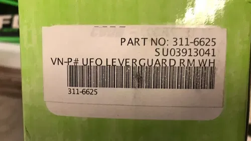 UFO PLAST - 311-6625 - SUZUKI LEVER HAND GUARD, WHITE